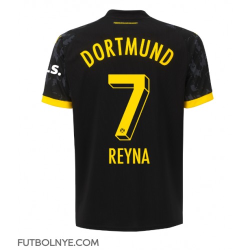 Camiseta Borussia Dortmund Giovanni Reyna #7 Visitante Equipación 2023-24 manga corta